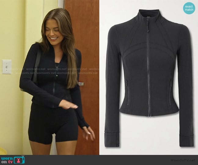 Lululemon Define Cropped Jacket worn by Salley Carson on Southern Charm