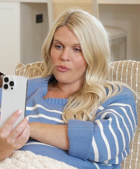 Madison's blue stripe sweater on Southern Charm