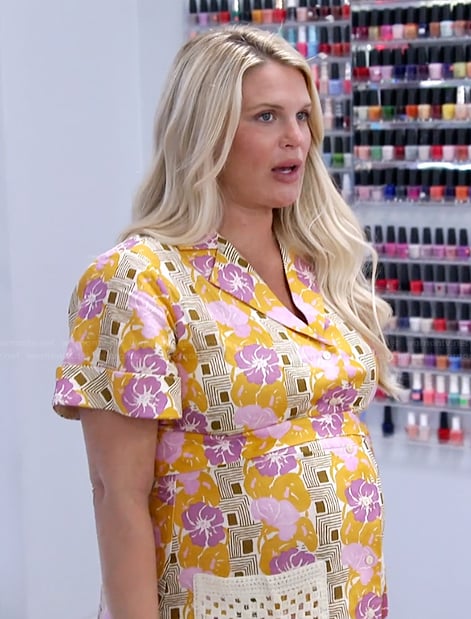 Madison’s floral print shirtdress on Southern Charm