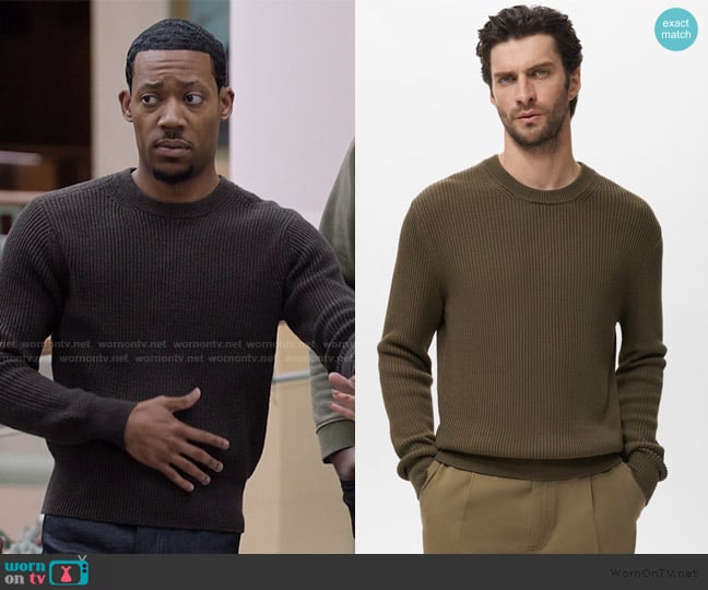 Gregory’s knit sweater on Abbott Elementary