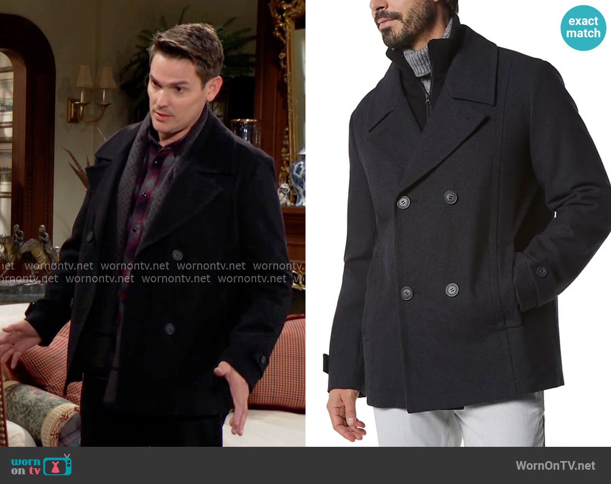 Adam’s short coat on The Young and the Restless
