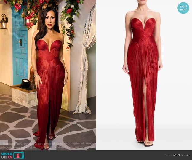 Maria Lucia Hohan Noor Silk Dress worn by Angie Katsanevas on The Real Housewives of Salt Lake City