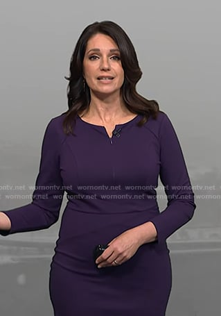 Maria’s purple half-zip sheath dress on Today