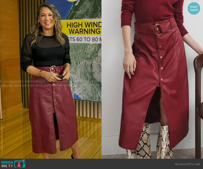 Marie Oliver Chelsea Skirt worn by Ginger Zee on Good Morning America