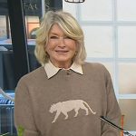 Martha Stewart’s beige animal print sweater on Today