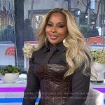 Mary J. Blige’s brown leather corset on Today