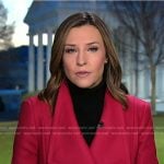 Mary’s pink wrap coat on Good Morning America