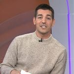 Matt Rogers beige textured sweater on Today