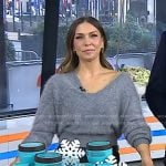 Melissa’s grey v-neck sweater on Today