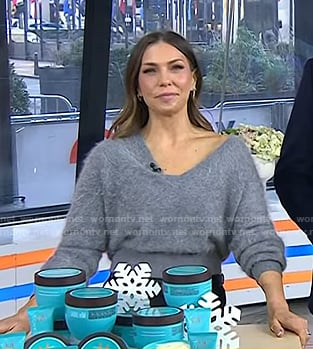 Melissa’s grey v-neck sweater on Today