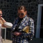 Meredith’s blue tweed jacket and shorts on The Real Housewives of Salt Lake City