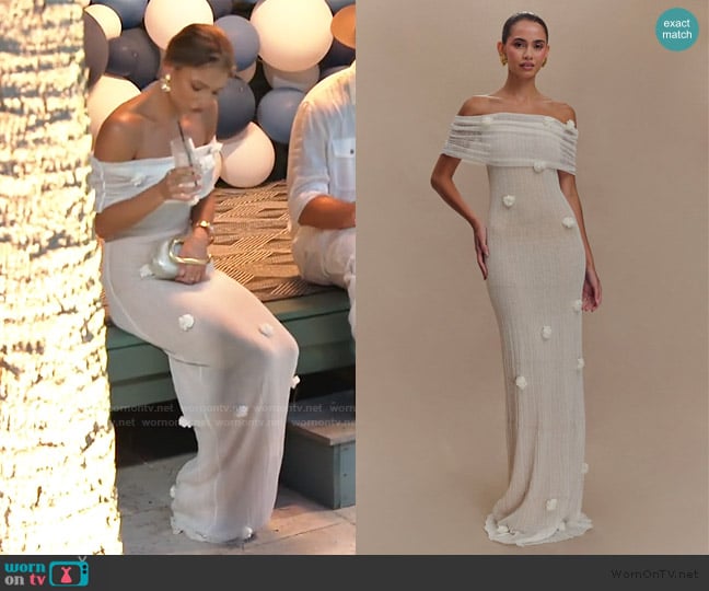 Meshki Brynn Orchid Knit Maxi Dress worn by Charley Manley on Southern Charm