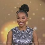 June Ambrose’s metallic floral mini dress on Today