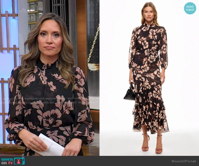 Misa Los Angeles Aubrey Dress worn by Rhiannon Ally on Good Morning America