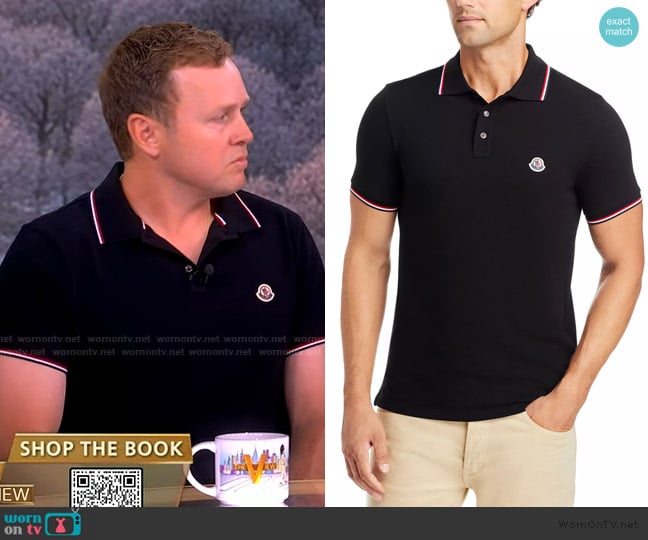 Moncler Cotton Regular Fit Polo Shirt worn by Spencer Pratt on The View
