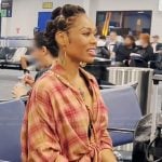 Monique’s plaid shirt on The Real Housewives of Potomac