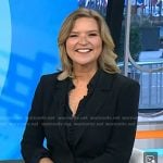 Christine’s navy blouse and black blazer on Today