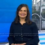 Gretel Schueller’s navy ribbed knit dress on Today