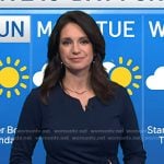 Maria’s navy ring waist detail sheath dress on Today