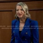 Nina's blue blazer on General Hospital