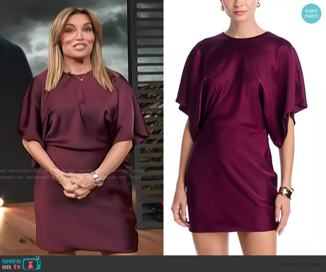 Norma Kamali Reverse Obie Mini Dress worn by Kit Hoover on Access Hollywood