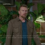 Owen’s brown suede shirt jacket on Greys Anatomy