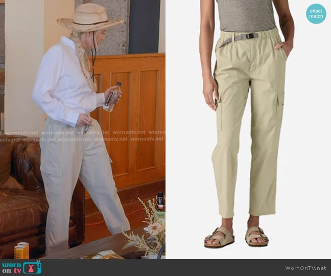 Patagonia Outdoor Everyday Cargo Pants in Pelican worn by Erika Jayne on The Real Housewives of Beverly Hills