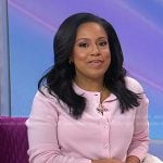 Sheinelle’s pink cardigan and sequin skirt on Today