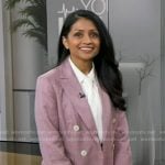 Tanvi Patel's pink blazer and pants on Good Morning America