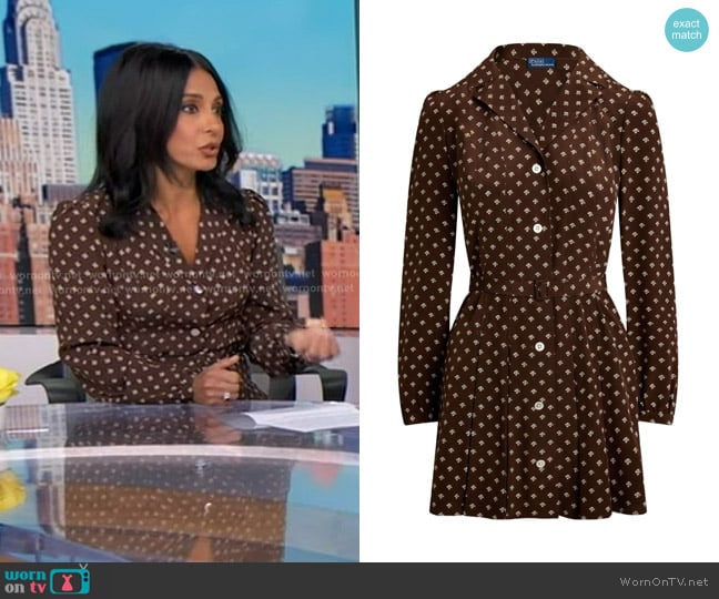 Polo Ralph Lauren Floral-print Button-front Dress worn by Dr. Tara Narula on Good Morning America