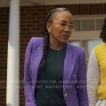 Amanda’s purple blazer on Will Trent