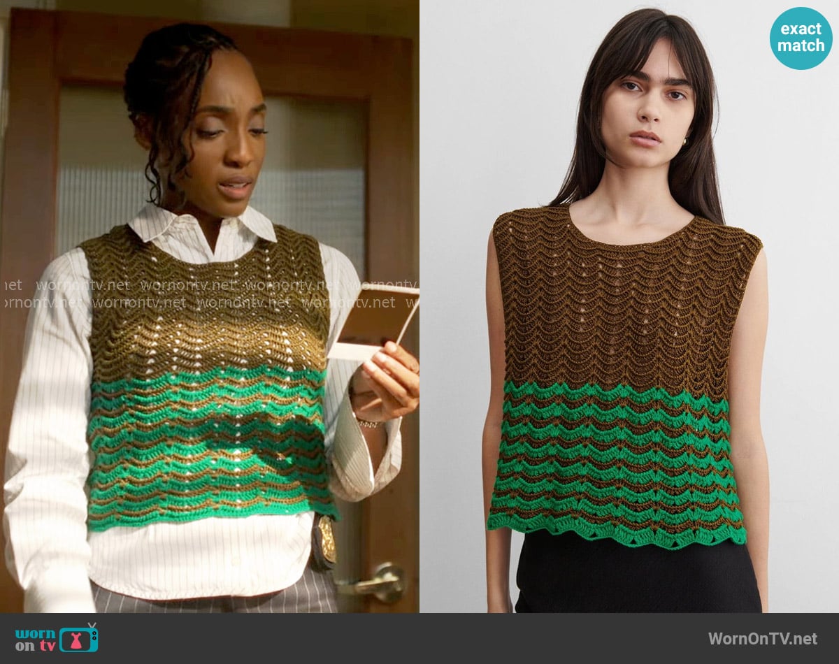 Rachel Comey Bonita Top worn by Faith Mitchell (Iantha Richardson) on Will Trent