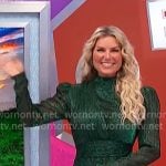 Rachel’s sparkly green mini dress on The Price is Right