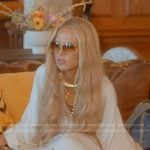 Rachel's white v-neck maxi dress on The Real Housewives of Beverly Hills