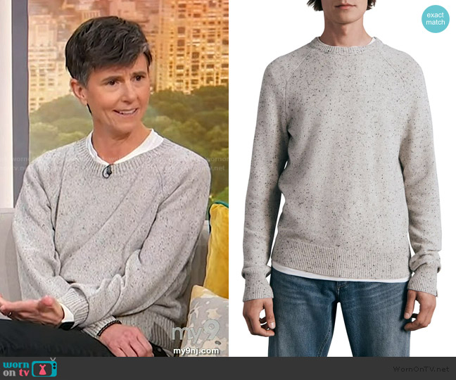 Rag and Bone Harlow Donegal Wool & Cashmere Sweater worn by Tig Notaro on Sherri
