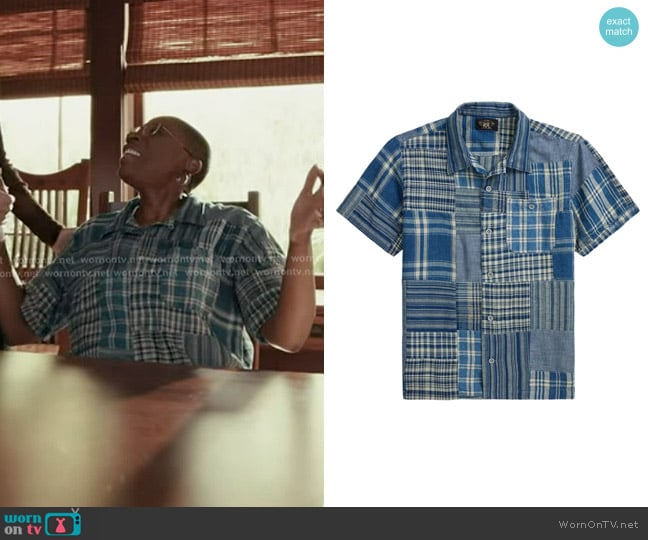 Ralph Lauren RRL Patchwork Short-sleeve Shirt worn by Henrietta Wilson (Aisha Hinds) on 9-1-1