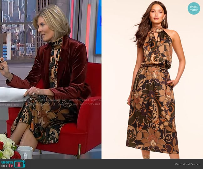 Kate’s black floral keyhole dress on NBC News Daily