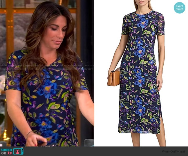 Ramy Brook Kamila Painted Floral Midi-Dress worn by Alyssa Farah Griffin on The View