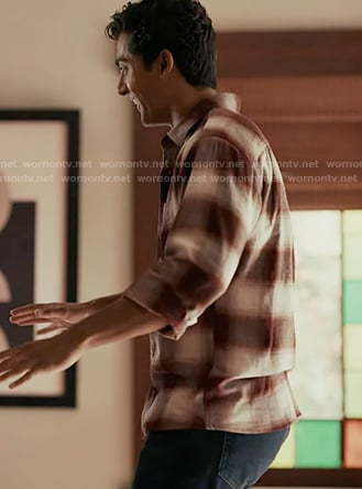 Ravi’s brown plaid shirt on 9-1-1