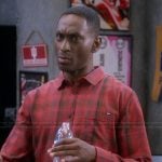 Tony’s red plaid shirt on The Upshaws