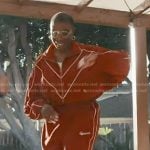 Hen’s red track jacket and pants on 9-1-1