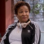 Regina's black track jacket on The Upshaws