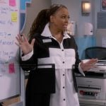 Regina's colorblock shirtdress on The Upshaws