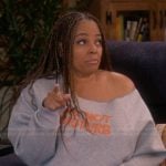 Regina’s gray sweatshirt on The Upshaws