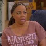 Regina’s Women celebrating women graphic tee on The Upshaws