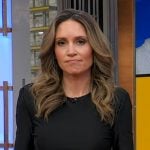 Rhiannon’s black and brown maxi dress on Good Morning America