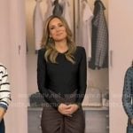 Rhiannon’s black and brown maxi dress on Good Morning America