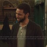 Winston’s grey ribbed polo on Greys Anatomy