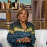 Robin’s tie dye shirtdress on Good Morning America