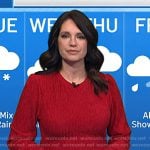 Maria’s red ruffle hem dress on Today